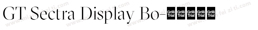 GT Sectra Display Bo字体转换